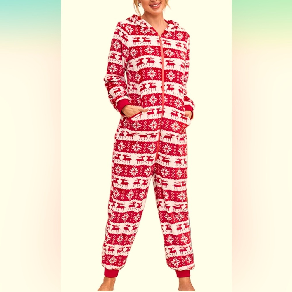 NWT Owl's-Yard Hooded Jumpsuit Long Sleeve Zip Up Onesie, Size Large